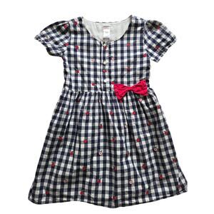 Gymboree Head Of The Class Apple Gingham Dress